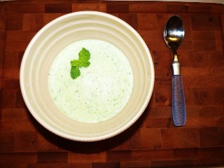 Dill, Mint, Yogurt, & Cucumber Soup