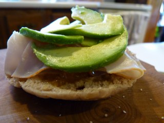 avocado and turkey